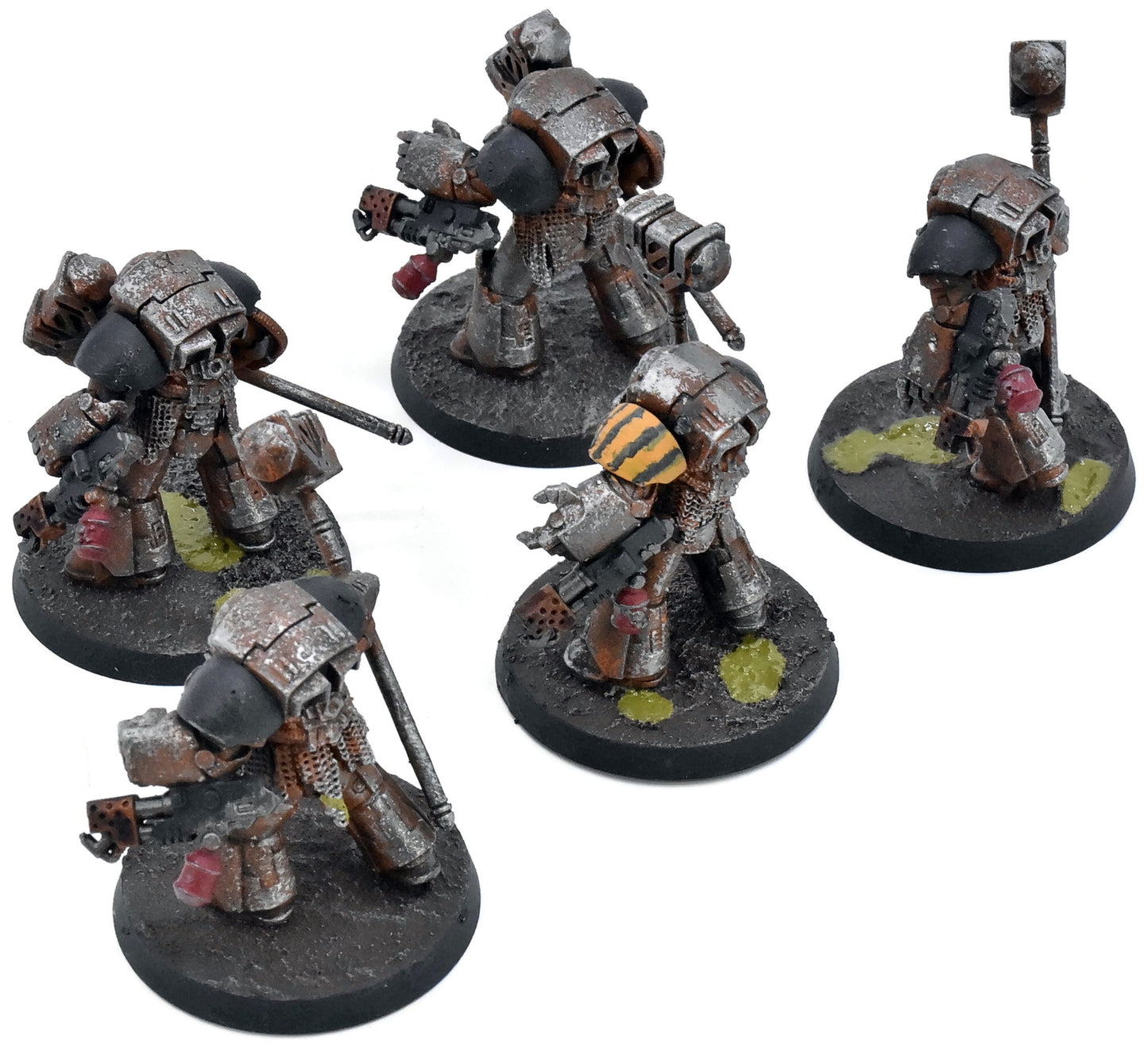 CHAOS SPACE MARINES 5 Horus Terminators #1 WELL PAINTED 40K Iron Warriors