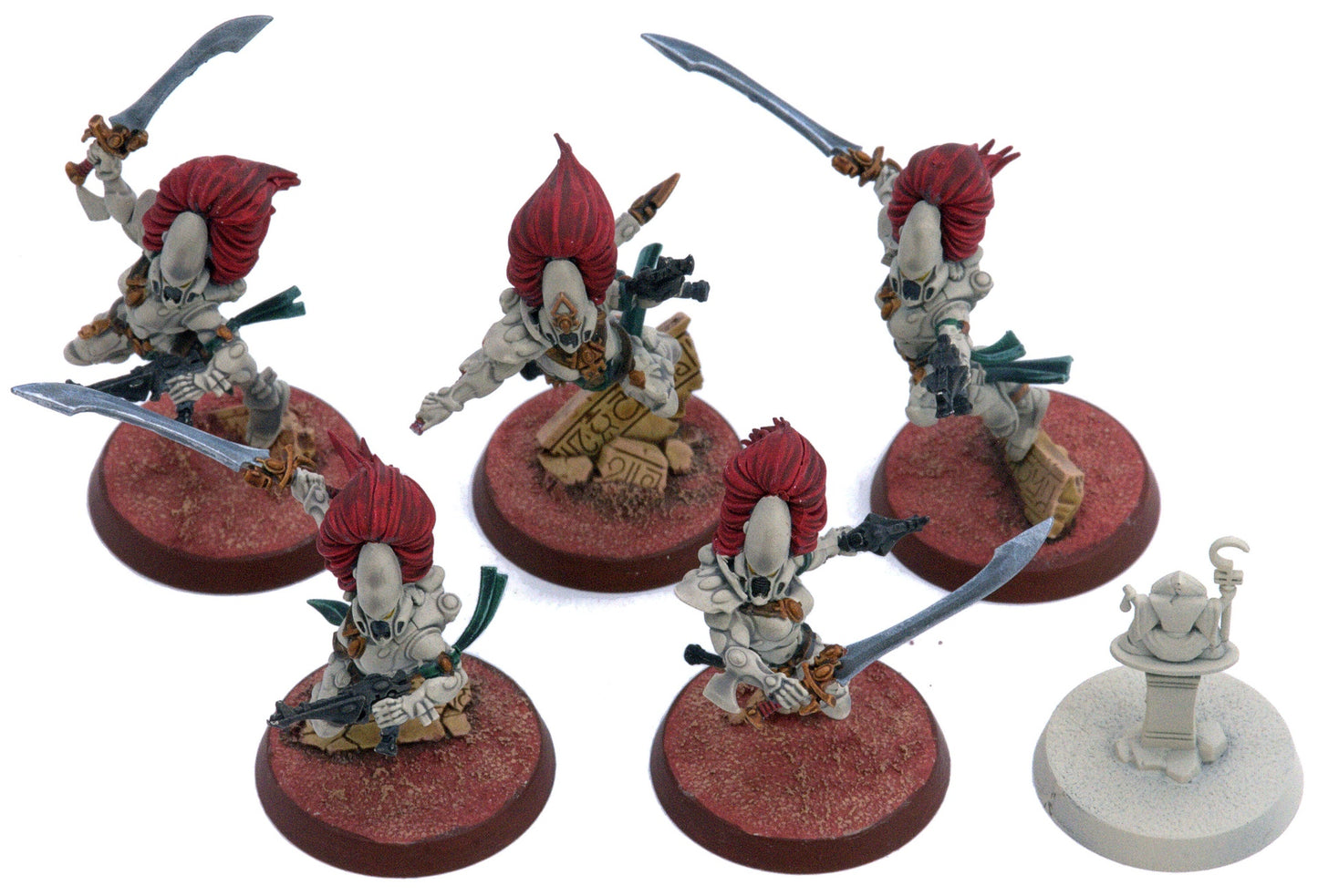 AELDARI 5 Howling Banshees #2 WELL PAINTED Warhammer 40K 0266