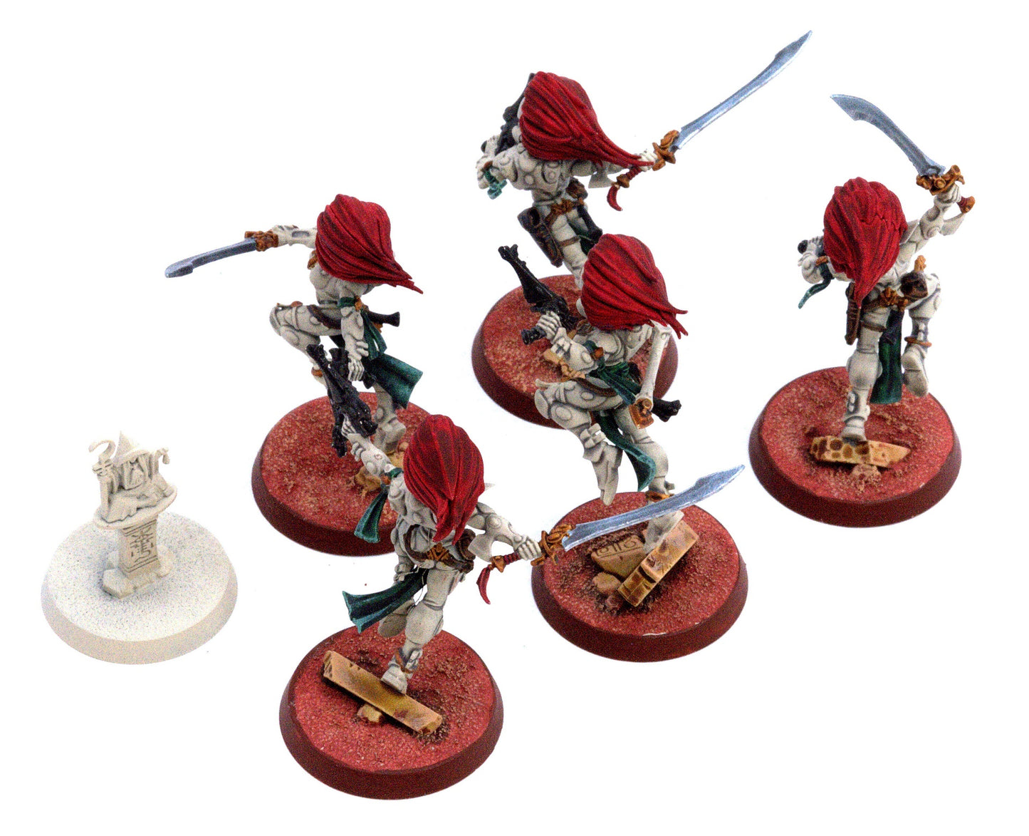AELDARI 5 Howling Banshees #2 WELL PAINTED Warhammer 40K 0266