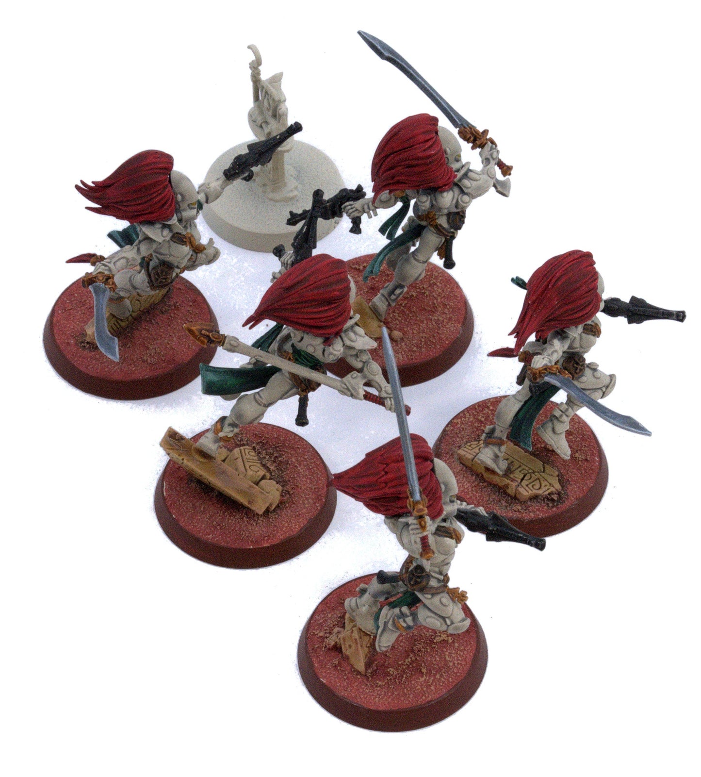 AELDARI 5 Howling Banshees #2 WELL PAINTED Warhammer 40K 0266