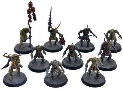 MAGGOTKIN OF NURGLE 10 Plaguebearers #4 Sigmar 4007 WELL PAINTED