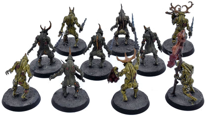 MAGGOTKIN OF NURGLE 10 Plaguebearers #4 Sigmar 4007 WELL PAINTED