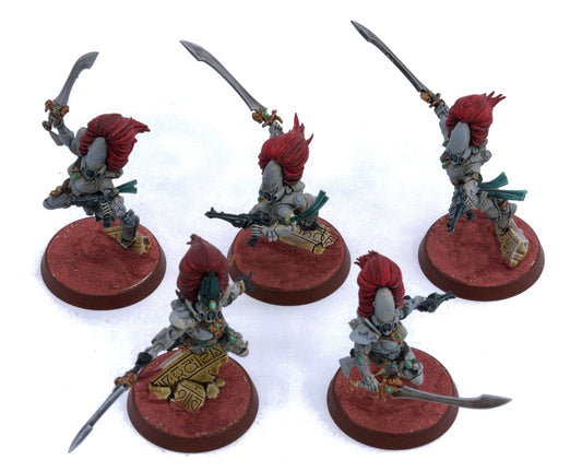 AELDARI 5 Howling Banshees #1 WELL PAINTED Warhammer 40K 0310