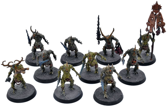 MAGGOTKIN OF NURGLE 10 Plaguebearers #3 4083 WELL PAINTED