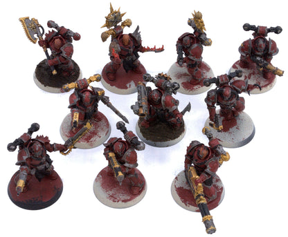 CHAOS SPACE MARINES 10 Legionaries #2 Warhammer 40K 0471