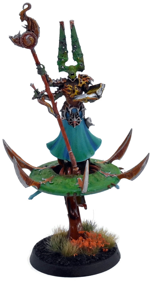 DISCIPLES OF TZEENTCH Gaunt Summoner on Disk #1 WELL PAINTED Sigmar 3137
