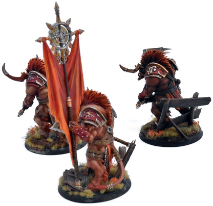 SLAVES TO DARKNESS 3 Ogroid Theridons #2 WELL PAINTED Sigmar 3168