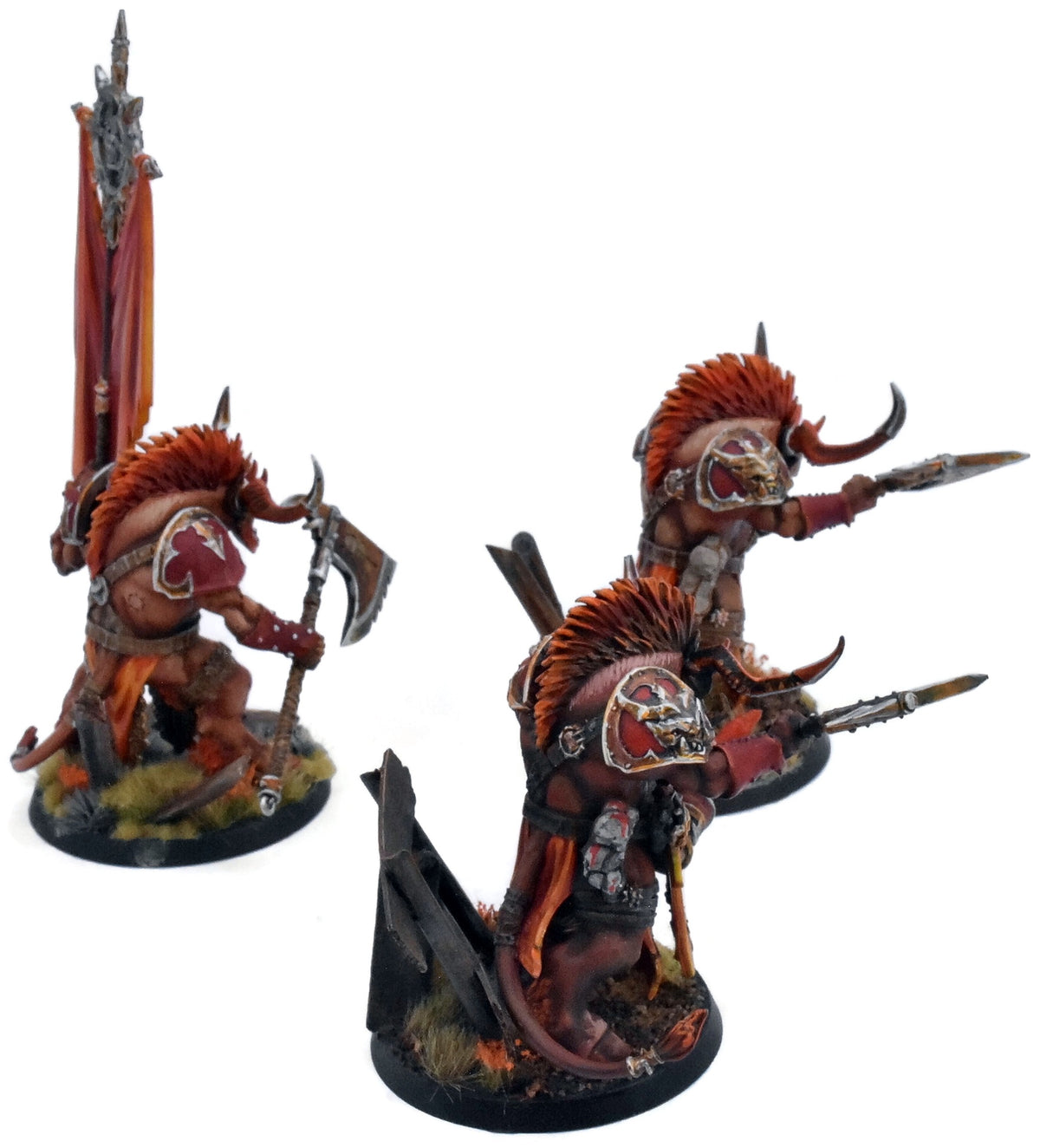 SLAVES TO DARKNESS 3 Ogroid Theridons #2 WELL PAINTED Sigmar 3168