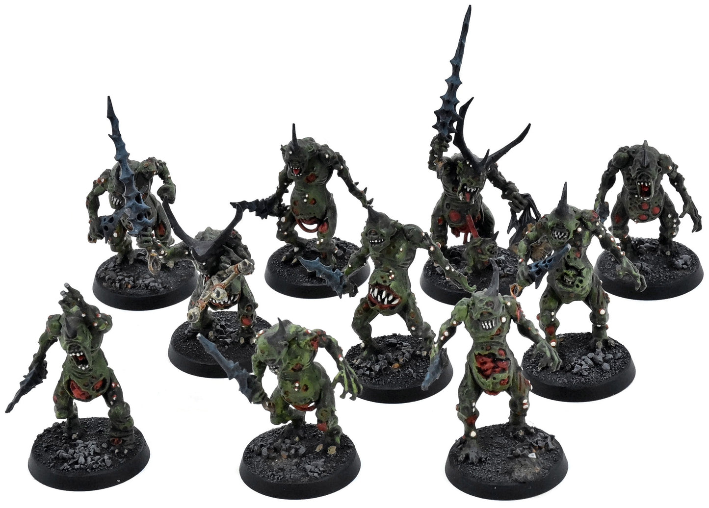 MAGGOTKIN OF NURGLE 10 Plaguebearers Of Nurgle #1 Warhammer Sigmar 9494
