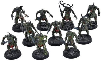 MAGGOTKIN OF NURGLE 10 Plaguebearers Of Nurgle #2 Warhammer Sigmar 9500
