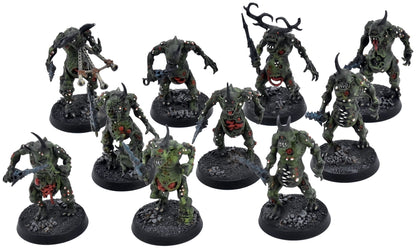 MAGGOTKIN OF NURGLE 10 Plaguebearers Of Nurgle #2 Warhammer Sigmar 9500