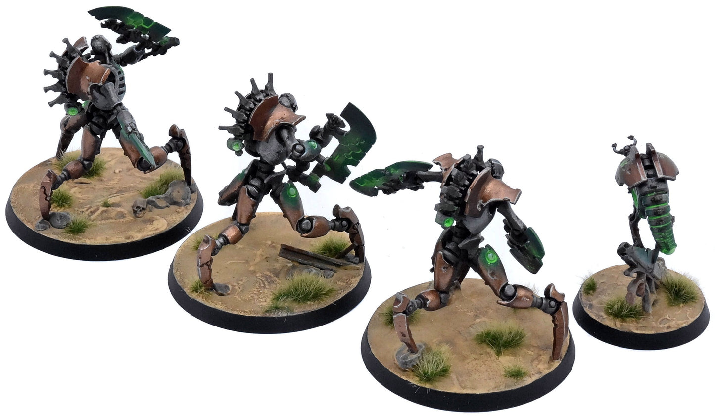NECRONS 3 Skorpekh Destroyers + Plasmascythe #1 PRO PAINTED Warhammer 40K 4328