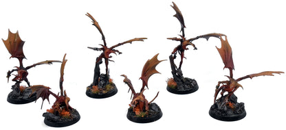 SLAVES TO DARKNESS 6 Chaos Furies #2 WELL PAINTED Sigmar 3243