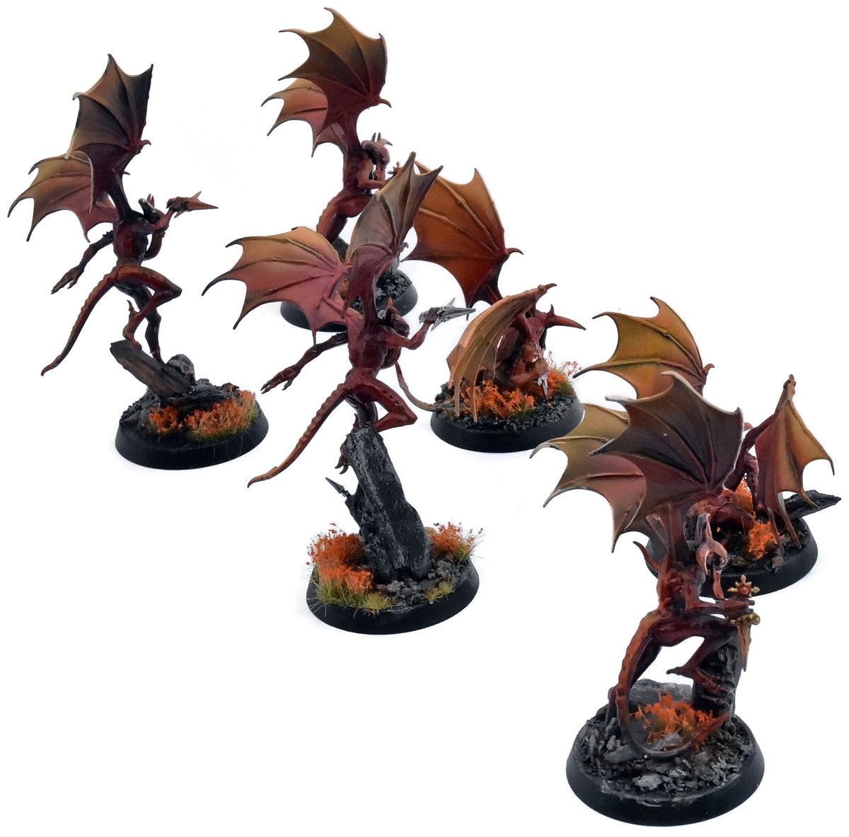 SLAVES TO DARKNESS 6 Chaos Furies #2 WELL PAINTED Sigmar 3243