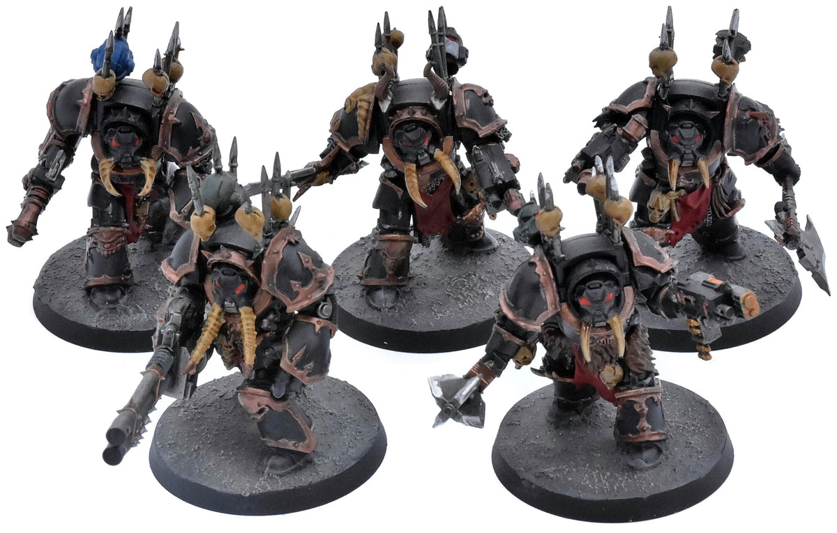 CHAOS SPACE MARINES 5 Chaos Terminators Squad #2 Warhammer 40K 4397