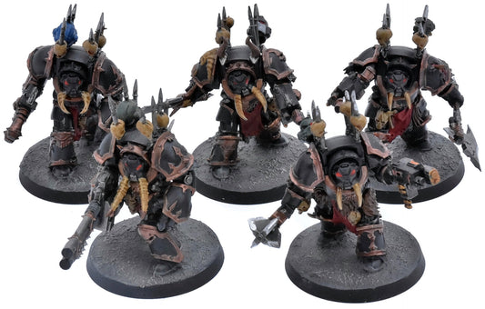 CHAOS SPACE MARINES 5 Chaos Terminators Squad #2 Warhammer 40K 4397