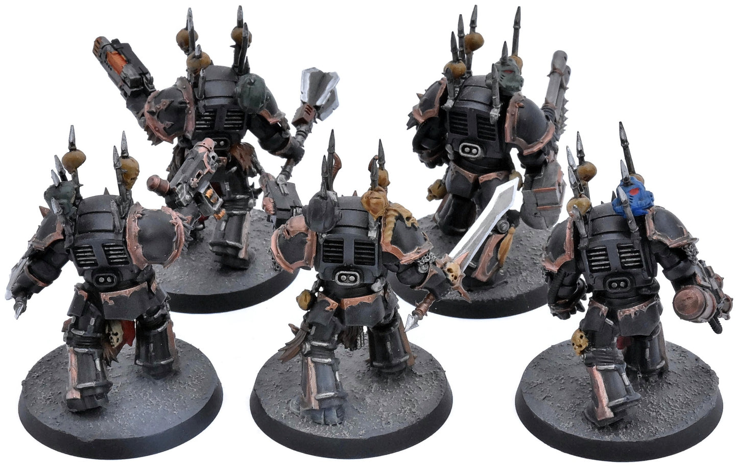 CHAOS SPACE MARINES 5 Chaos Terminators Squad #2 Warhammer 40K 4397