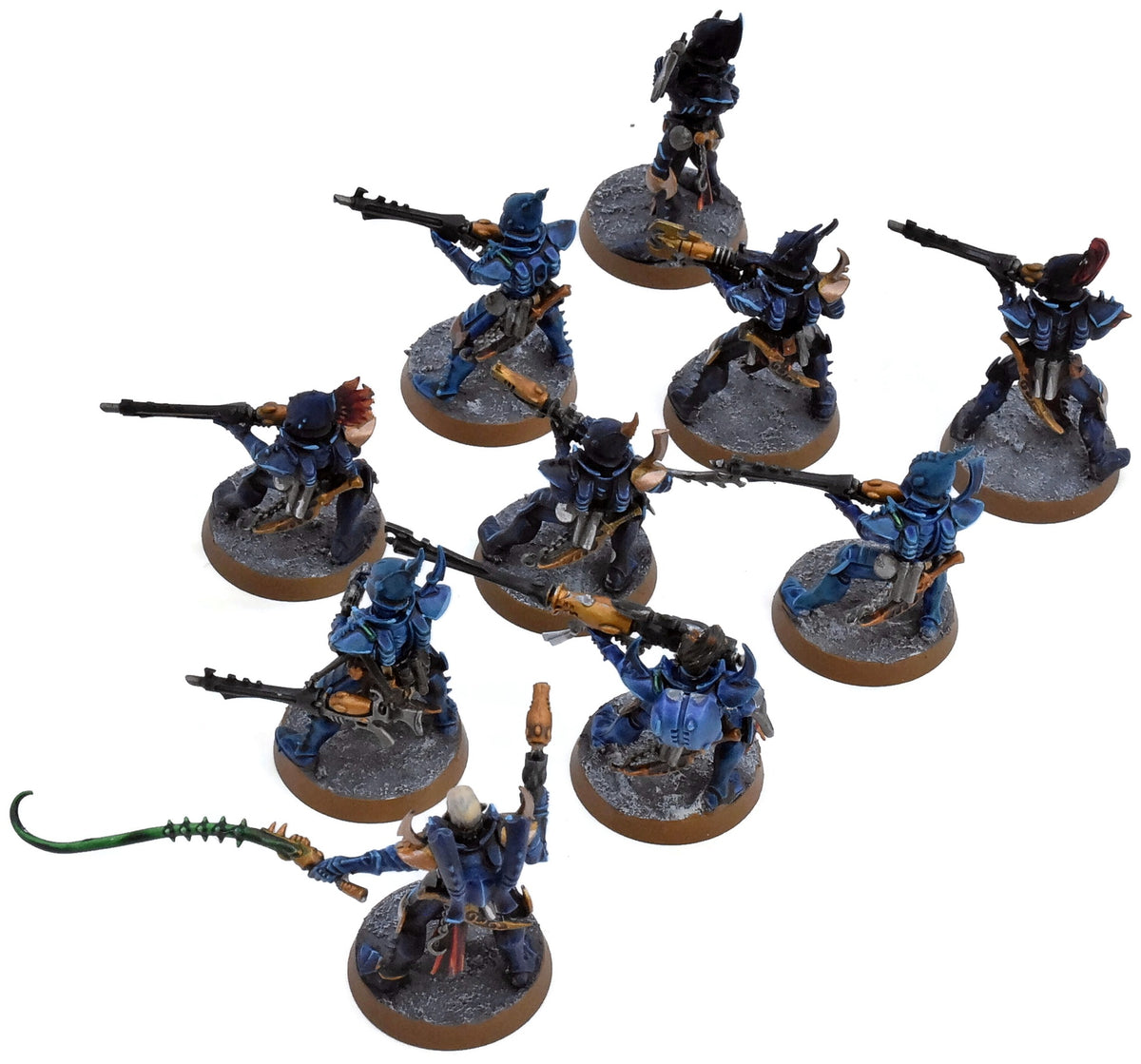 DRUKHARI 10 Kabalite Warriors #1 WELL PAINTED Warhammer 40K 3359