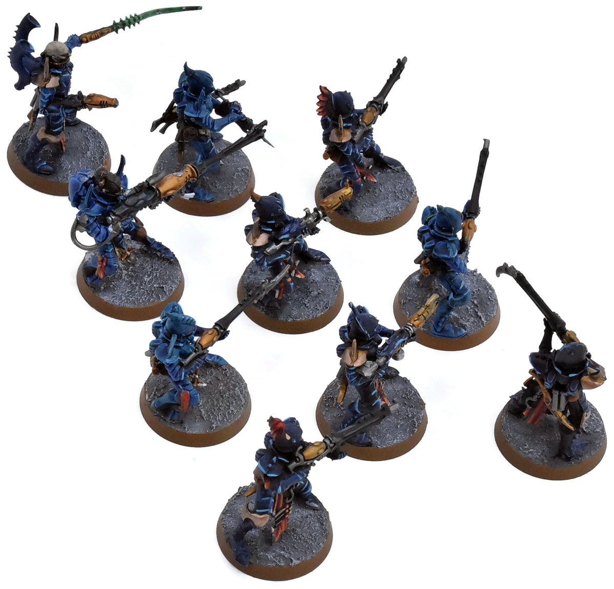 DRUKHARI 10 Kabalite Warriors #1 WELL PAINTED Warhammer 40K 3359