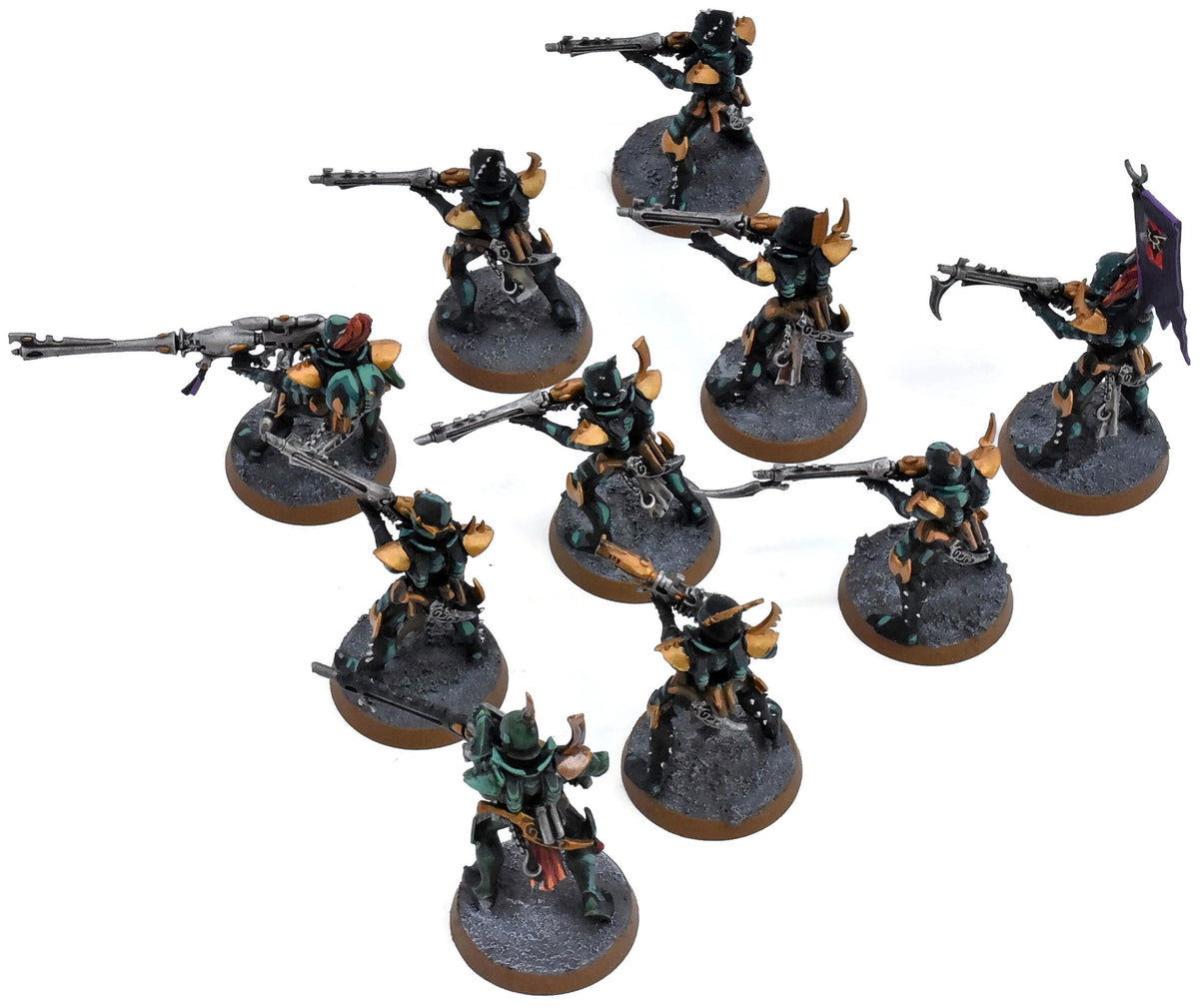 DRUKHARI 10 Kabalite Warriors #5 WELL PAINTED Warhammer 40K 3373