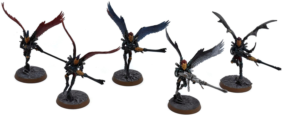 DRUKHARI 5 Scourges With Heavy Weapons #1 WELL PAINTED Warhammer 40K 3434