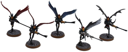 DRUKHARI 5 Scourges With Heavy Weapons #1 WELL PAINTED Warhammer 40K 3434