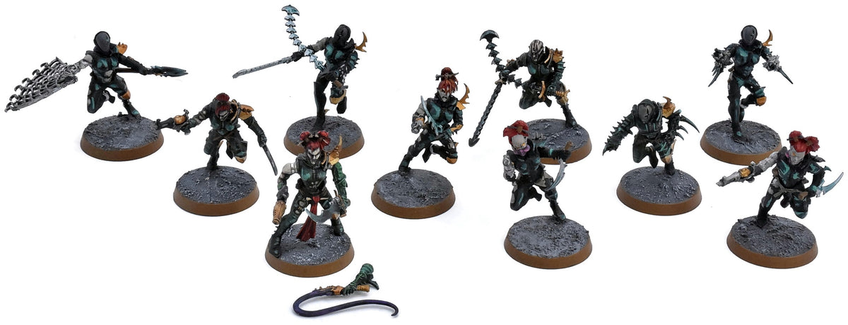 DRUKHARI 10 Wyches #5 WELL PAINTED Warhammer 40K 3458