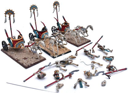 TOMB KINGS OF KHERMI 3 Skeleton Chariots #1 4748