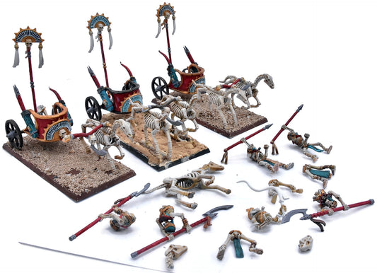TOMB KINGS OF KHERMI 3 Skeleton Chariots #1 4748