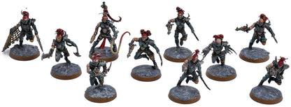 DRUKHARI 10 Wyches #1 WELL PAINTED Warhammer 40K 3526