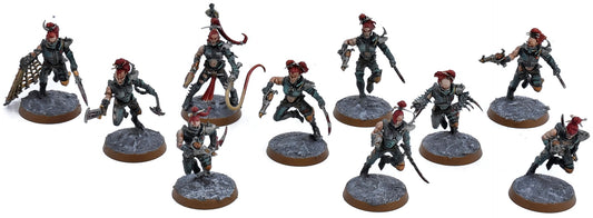 DRUKHARI 10 Wyches #1 WELL PAINTED Warhammer 40K 3526