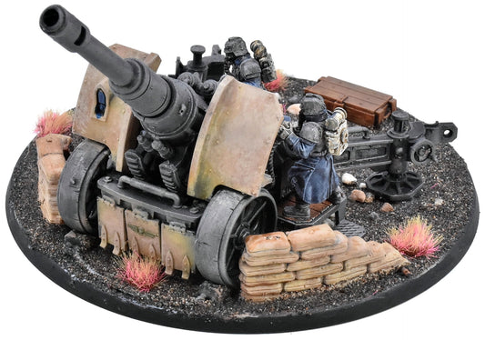 ASTRA MILITARUM Dkok Krieg Artillery Team #1 WELL PAINTED Warhammer 40K 9821