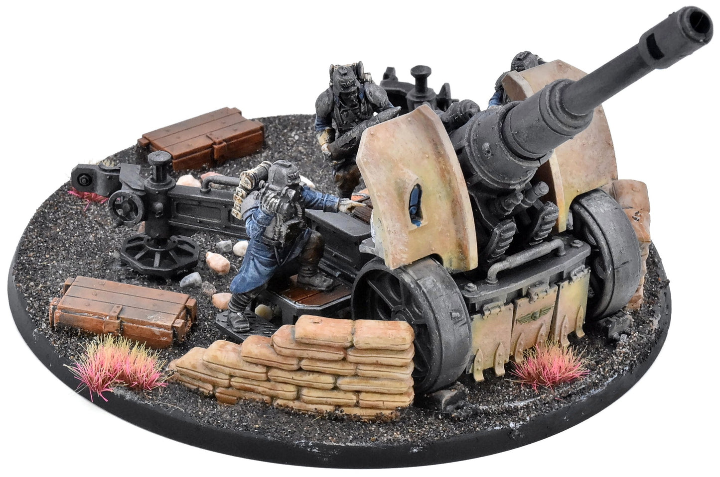 ASTRA MILITARUM Dkok Krieg Artillery Team #1 WELL PAINTED Warhammer 40K 9821