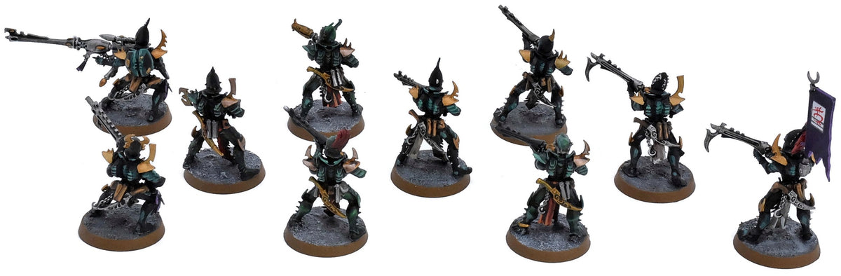 DRUKHARI 10 Kabalite Warriors #2 WELL PAINTED Warhammer 40K 3571