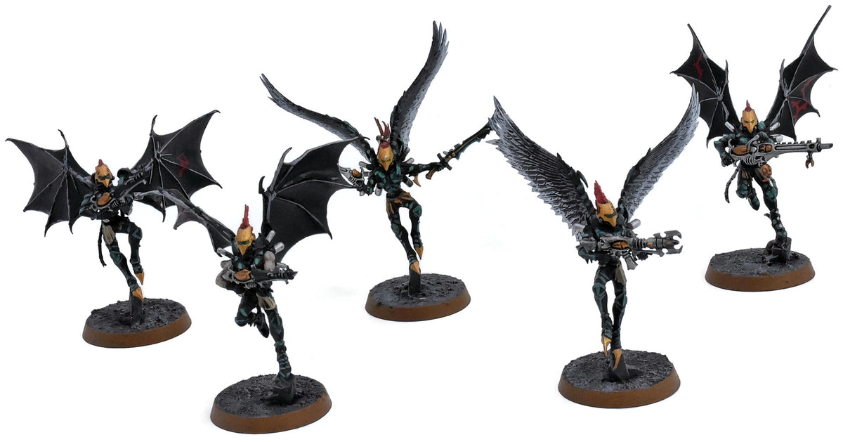 DRUKHARI 5 Scourges With Shard Carbiner #4 WELL PAINTED Warhammer 40K 3625