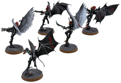 DRUKHARI 5 Scourges With Shard Carbiner #4 WELL PAINTED Warhammer 40K 3625