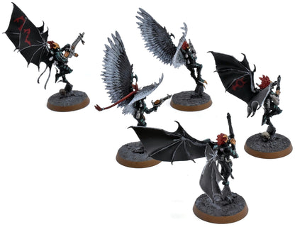 DRUKHARI 5 Scourges With Shard Carbiner #4 WELL PAINTED Warhammer 40K 3625