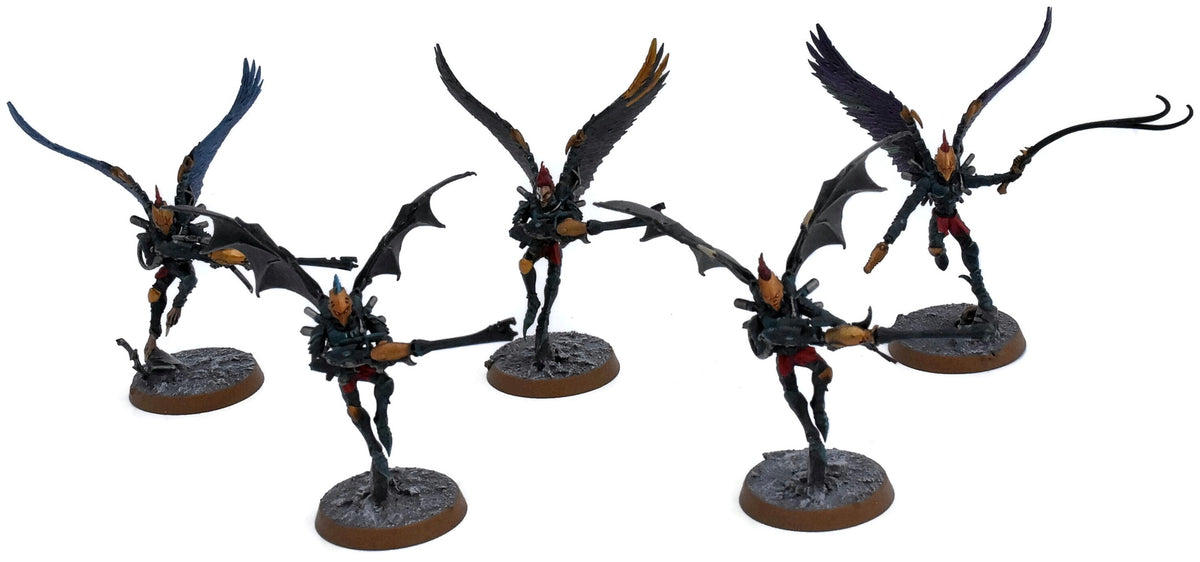 DRUKHARI 5 Scourges With Heavy Weapons #3 WELL PAINTED Warhammer 40K 3649