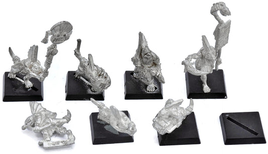 LIZARDMEN 7 Skinks #1 METAL 4953 Banner musician command