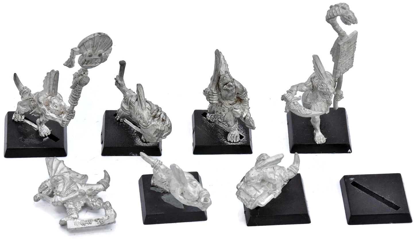 LIZARDMEN 7 Skinks #1 METAL 4953 Banner musician command