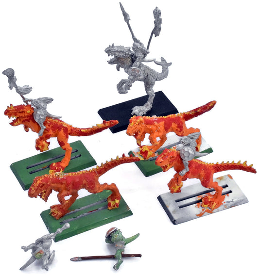 LIZARDMEN 5 tichi huichi raiders #1 METAL one arm missing 4977