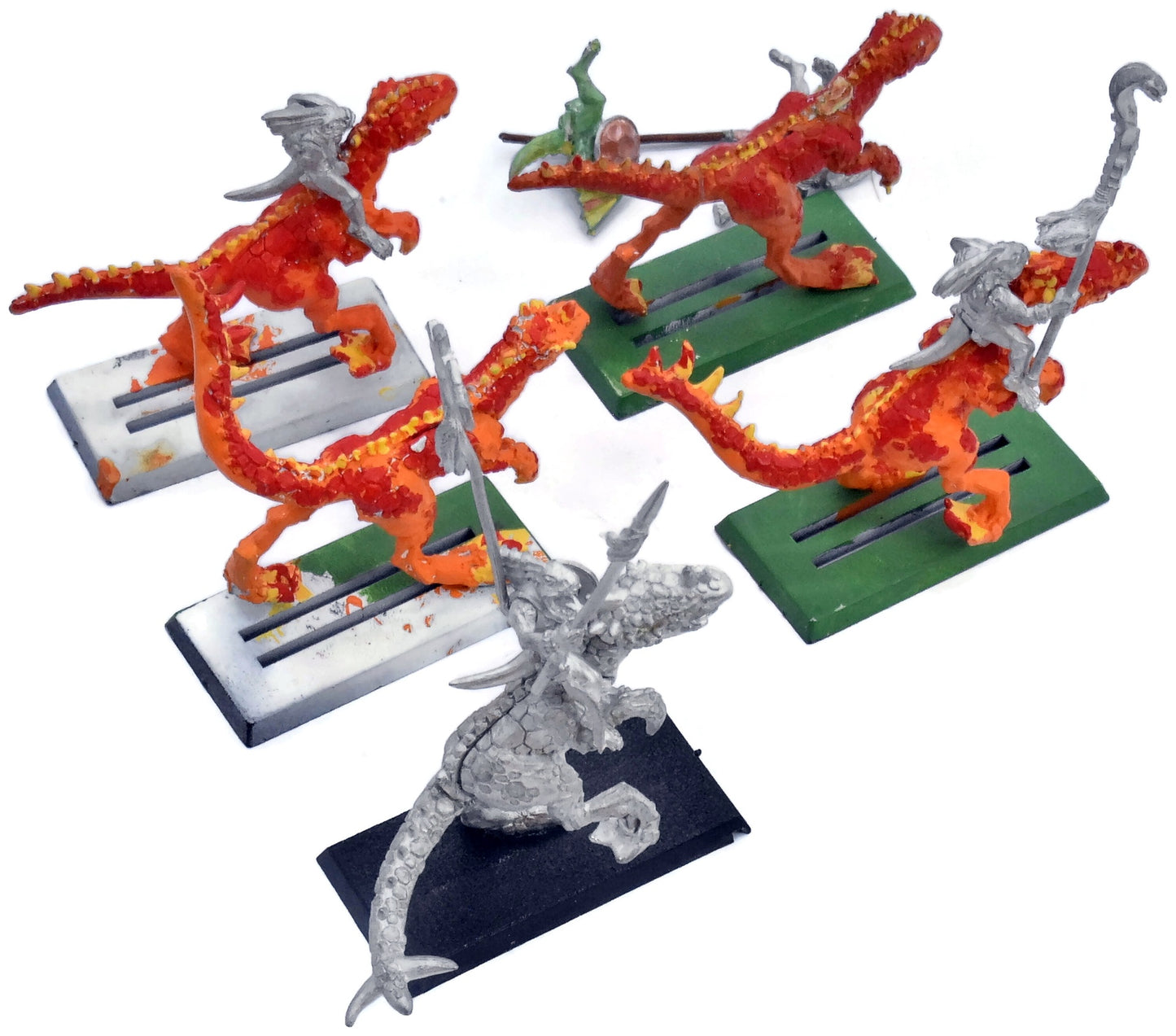 LIZARDMEN 5 tichi huichi raiders #1 METAL one arm missing 4977