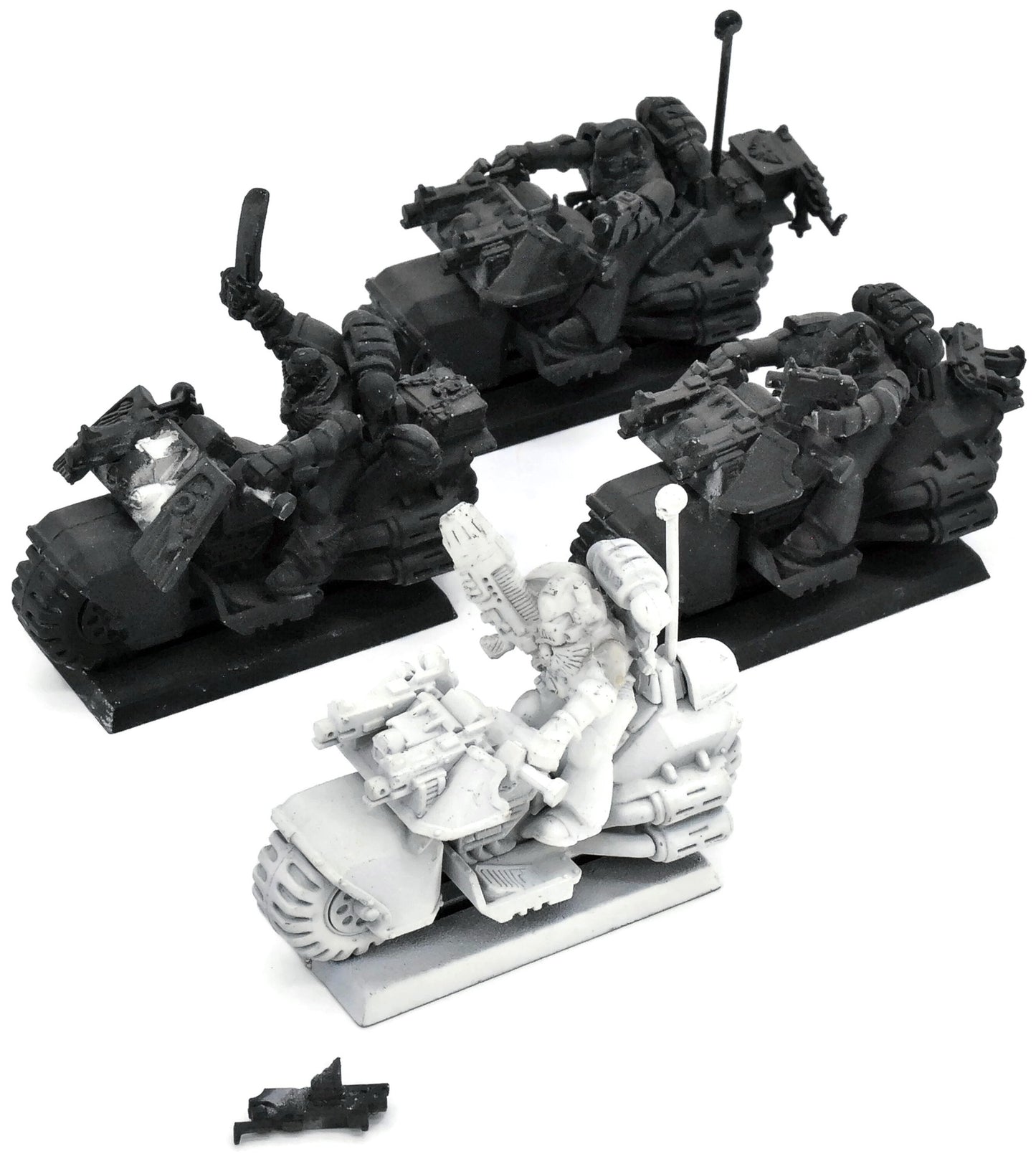 SPACE MARINES 4 Bikers #2 METAL PARTS Warhammer 40K 0018