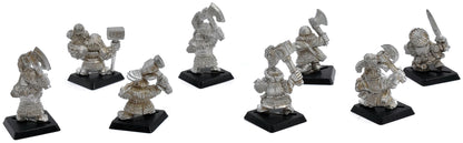 DWARFS 8 Marauder Dwarf Lot #1 METAL OLD WORLD Clansmen ironbreakers 3731