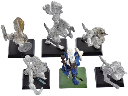 LIZARDMEN 6 Saurus Warriors #1 METAL 5066 Command musician