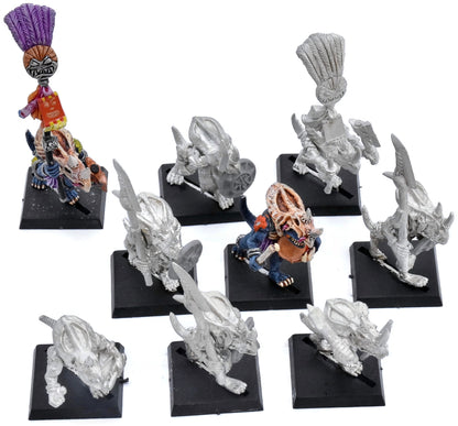 LIZARDMEN 9 Temple Guards #1 METAL 5103