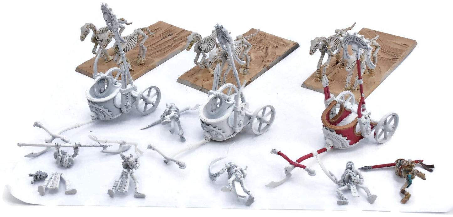 TOMB KINGS OF KHERMI 3 Skeleton Chariots #1 5134