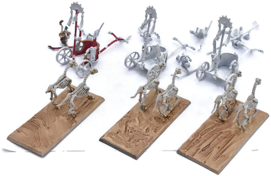 TOMB KINGS OF KHERMI 3 Skeleton Chariots #1 5134