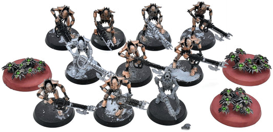 NECRONS 10 Necron Warriors +3 Scarabs #1 Warhammer 40K 0216