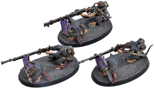 SKAVEN 3 Skaven Warplock Jezzails #1 Sigmar 5455